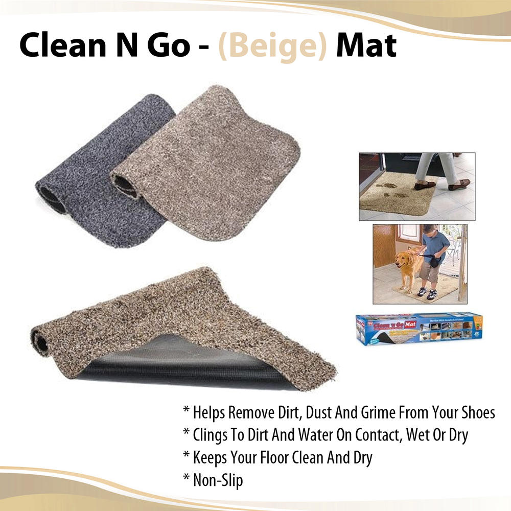 As Seen On TV Clean-N-Go (Beige) Mat