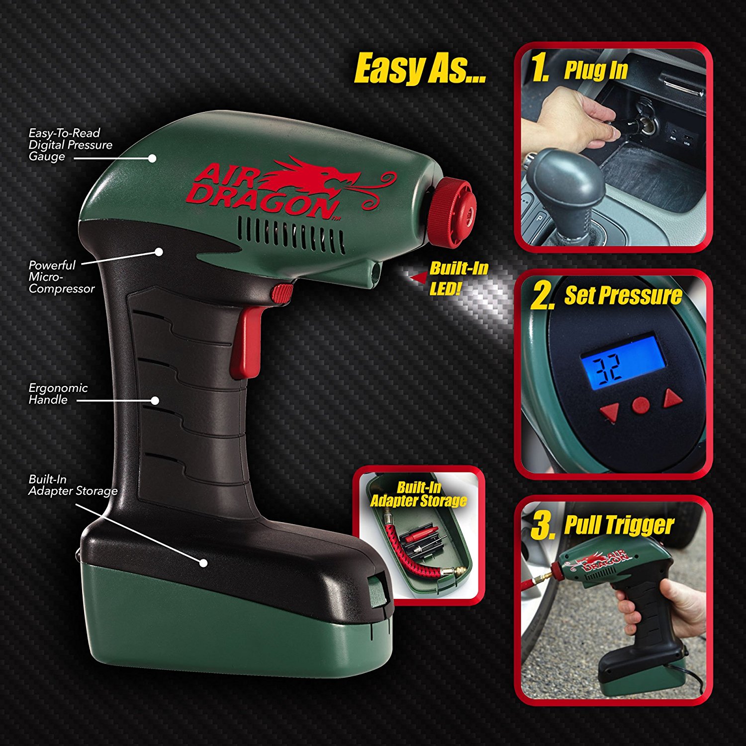 Air Dragon Tire Inflator >> Air Dragon Portable Air Compressor Pump Air Dragon Tire Inflator >> Air Dragon Portable Air Compressor Pump