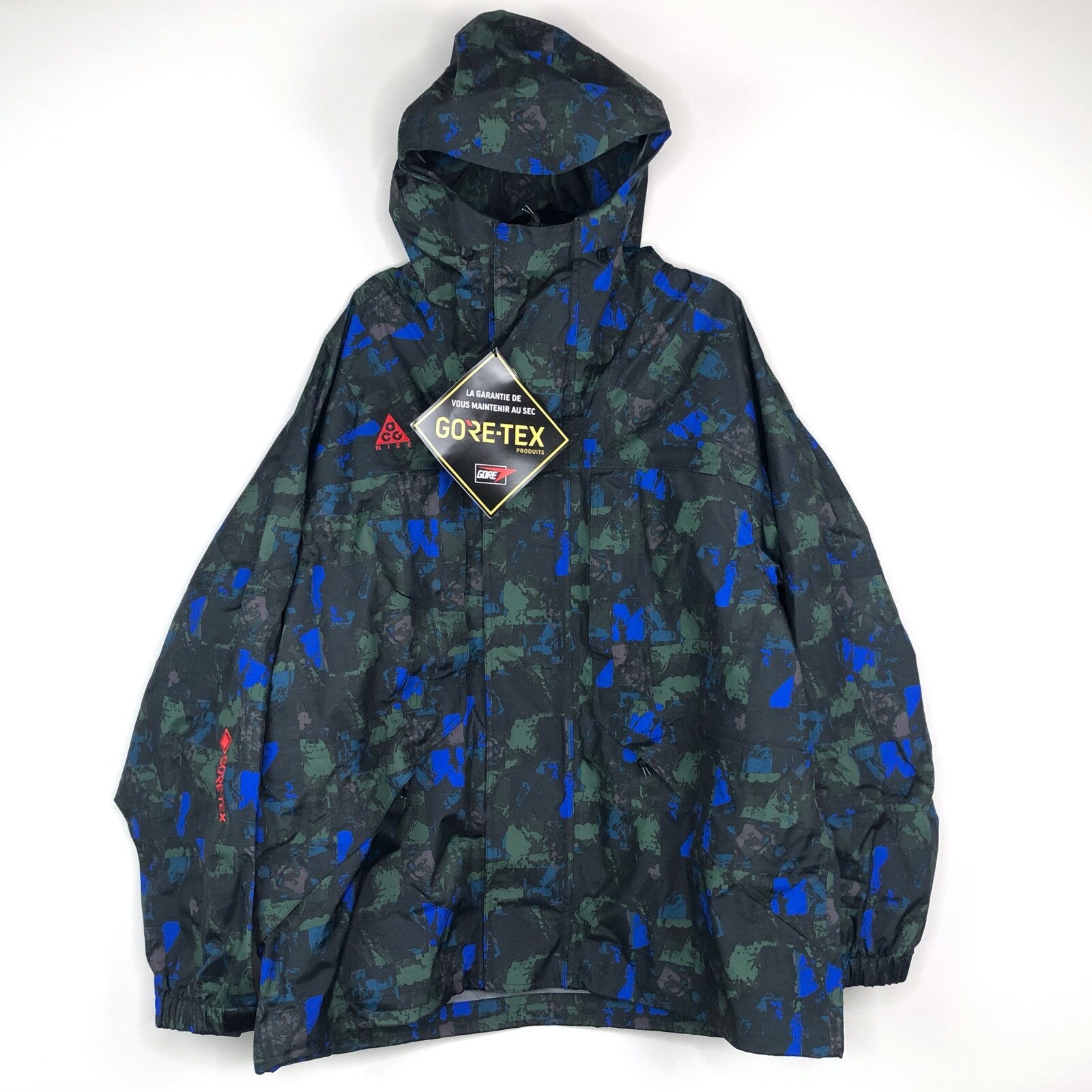Nike Nikelab Acg Gore Tex All Over Print Jacket Green Blue Ci0427 416 Men S Xl Nike Nikelab Acg Gore Tex All Over Print Jacket Green Blue Ci0427 416 Men S Xl