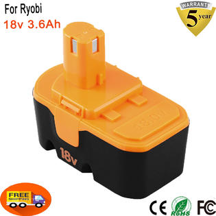 For Ryobi Replace Battery For Ryobi 3 6ah 18v One P100 P102 Abp1801 Abp1803 13022 18 Volt