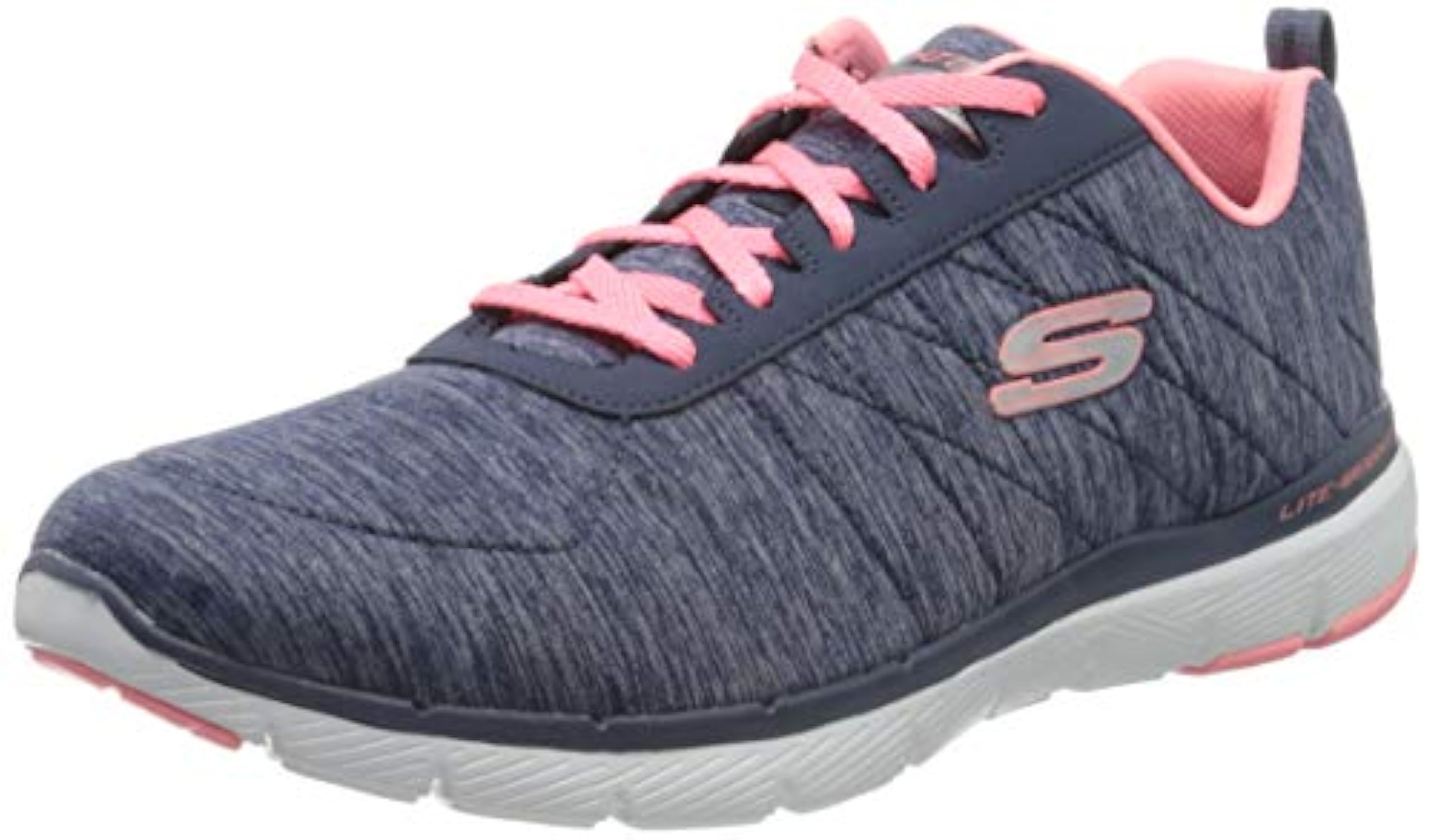 Skechers Women's Flex Appeal 3.0 Sneaker, Navy Coral, 7 M US