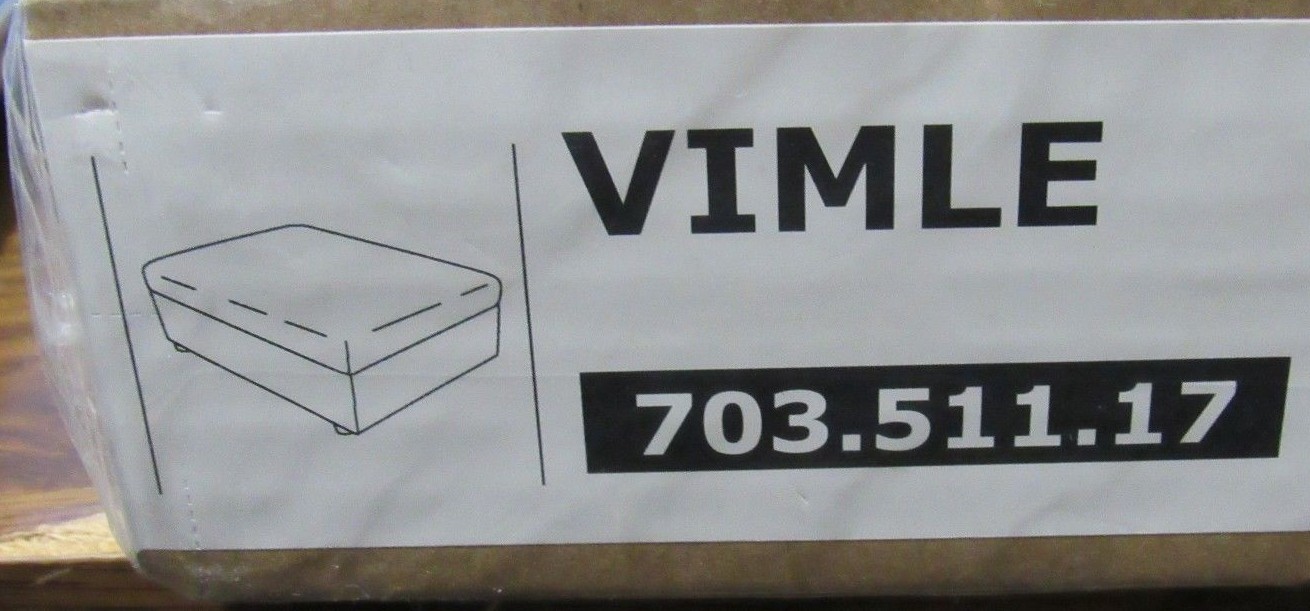 Ikea Vimle Ottoman Footstool Slip Cover Gunnared Beige 703 511 17