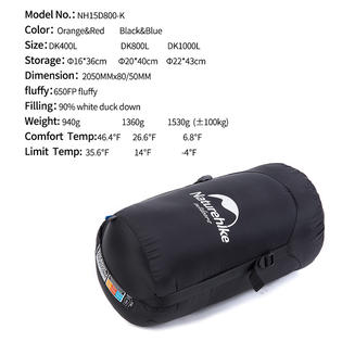 Naturehike Naturehike Mummy Duck Down Sleeping Bag For Hiking Camping Traveling Naturehike Naturehike Mummy Duck Down Sleeping Bag For Hiking Camping Traveling