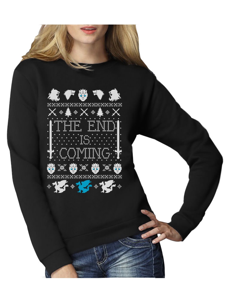 Friends T Shirts The End Is Coming Christmas Winter Dragons Ugly