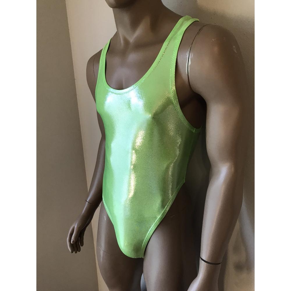 Mens One Piece Lingerie Bodysuit Zipper Jumpsuit Swimsuit