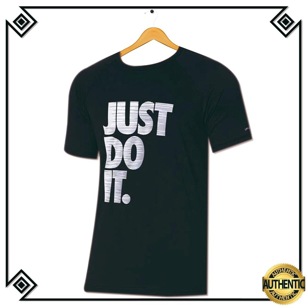 Nike Nwt Nike Just Do It Logo Hydroguard Swim Shirt Men S Black T Shirt Size Xl