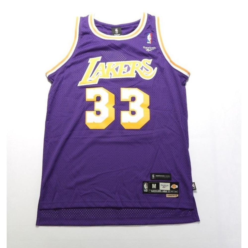 Reebok Vintage Kareem Abdul Jabbar Swingman Jersey 7058a 329 Swrkaj Los Angeles Lakers