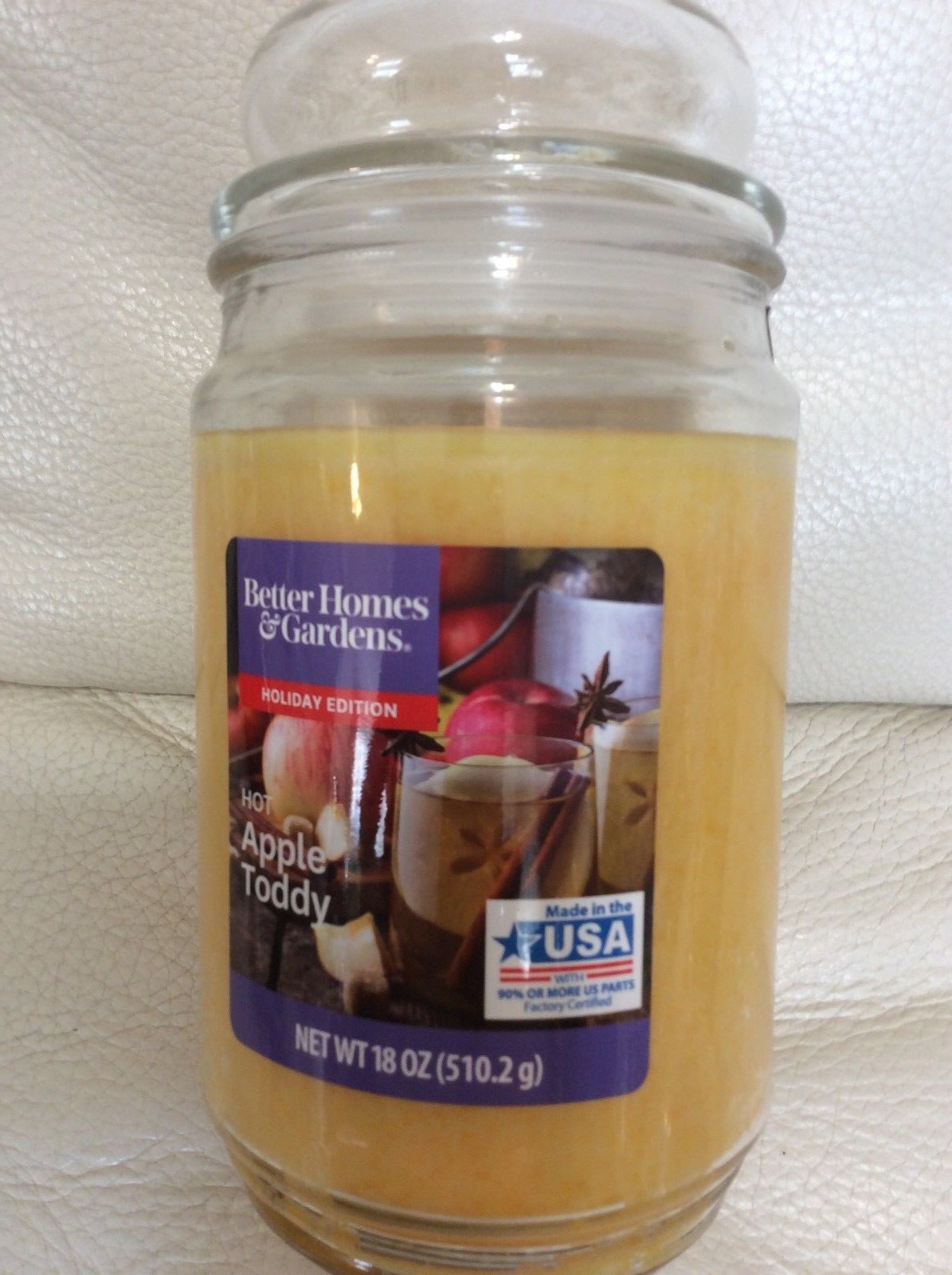 Better Homes Gardens Hot Apple Toddy Candle Large Jar 18oz New
