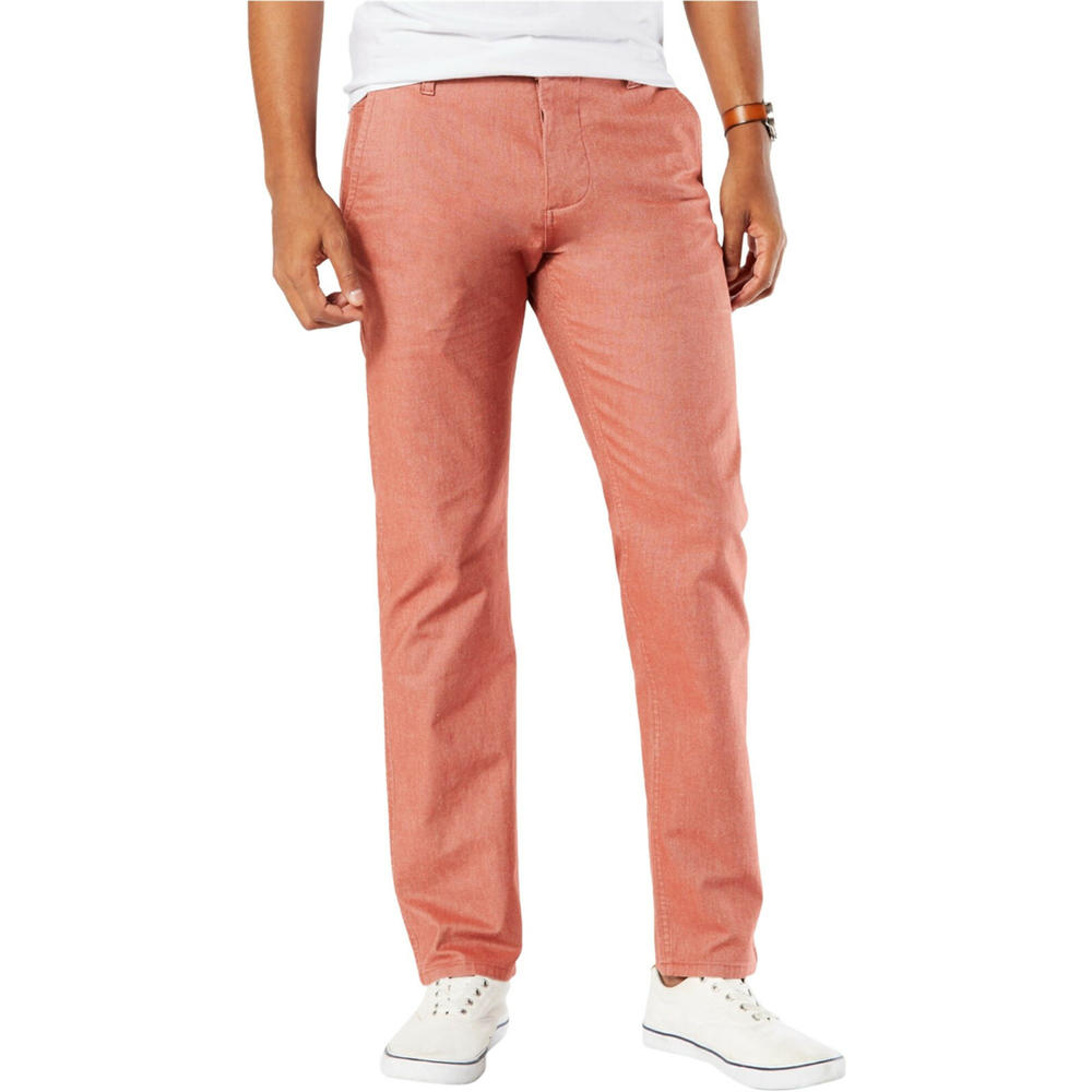 Dockers Dockers Men S Light Red Alpha Khaki Slim Tapered Chino Pants New 36x30