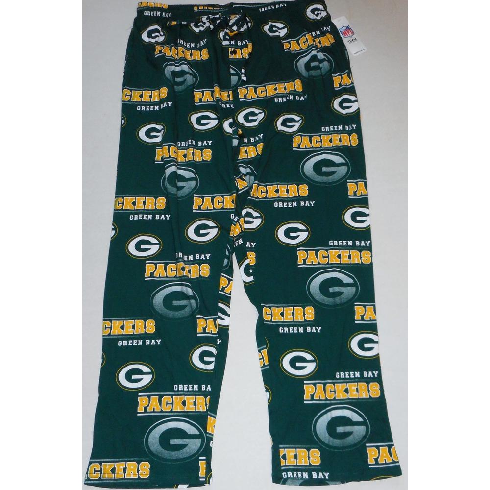 Green Bay Packers Nfl Team Mens Sleep Lounge Pajamas Pant Xl 2x Green Logos Nwt
