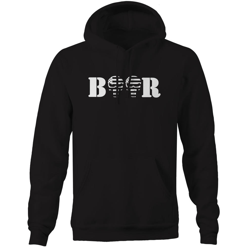 Ftp Gear Sweatshirt Beer Patriot Us Flag Spike Skull Military Police