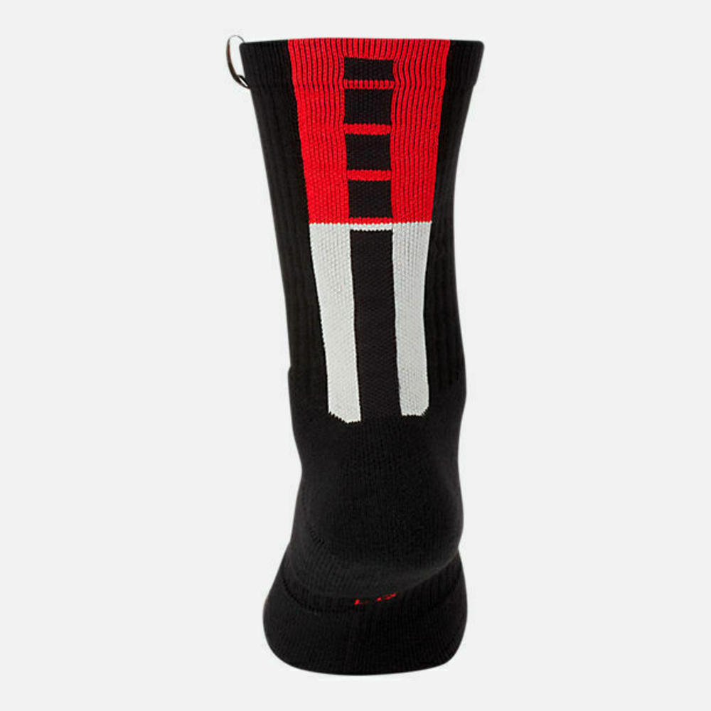 Nike Elite Crew Basketball Socks Kyrie Irving Black Red Sx7410 010