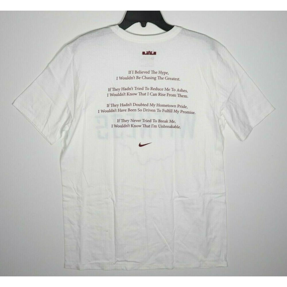 Nike Lebron Witness Ohio Graphic T Shirt White Maroon Blue Men S New