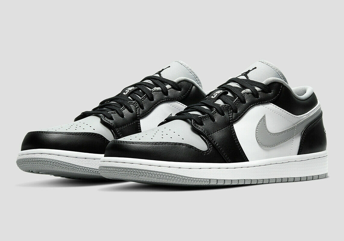 Nike Air Jordan Retro 1 Low Shoes Light Smoke Gray Black 039 Men S New
