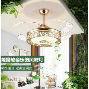 Unbranded 42 Bluetooth Invisible Led Ceiling Fan Light