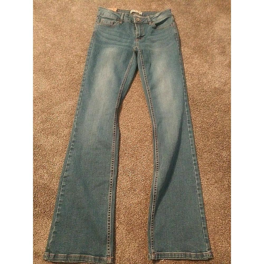 Women's Route 66 Slim Boot NEW Faded Wash Stretch Blue Jeans Size 25