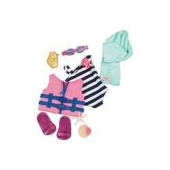 Bathing Suit With Life Vest Outfit For 18 Dolls Our Generation