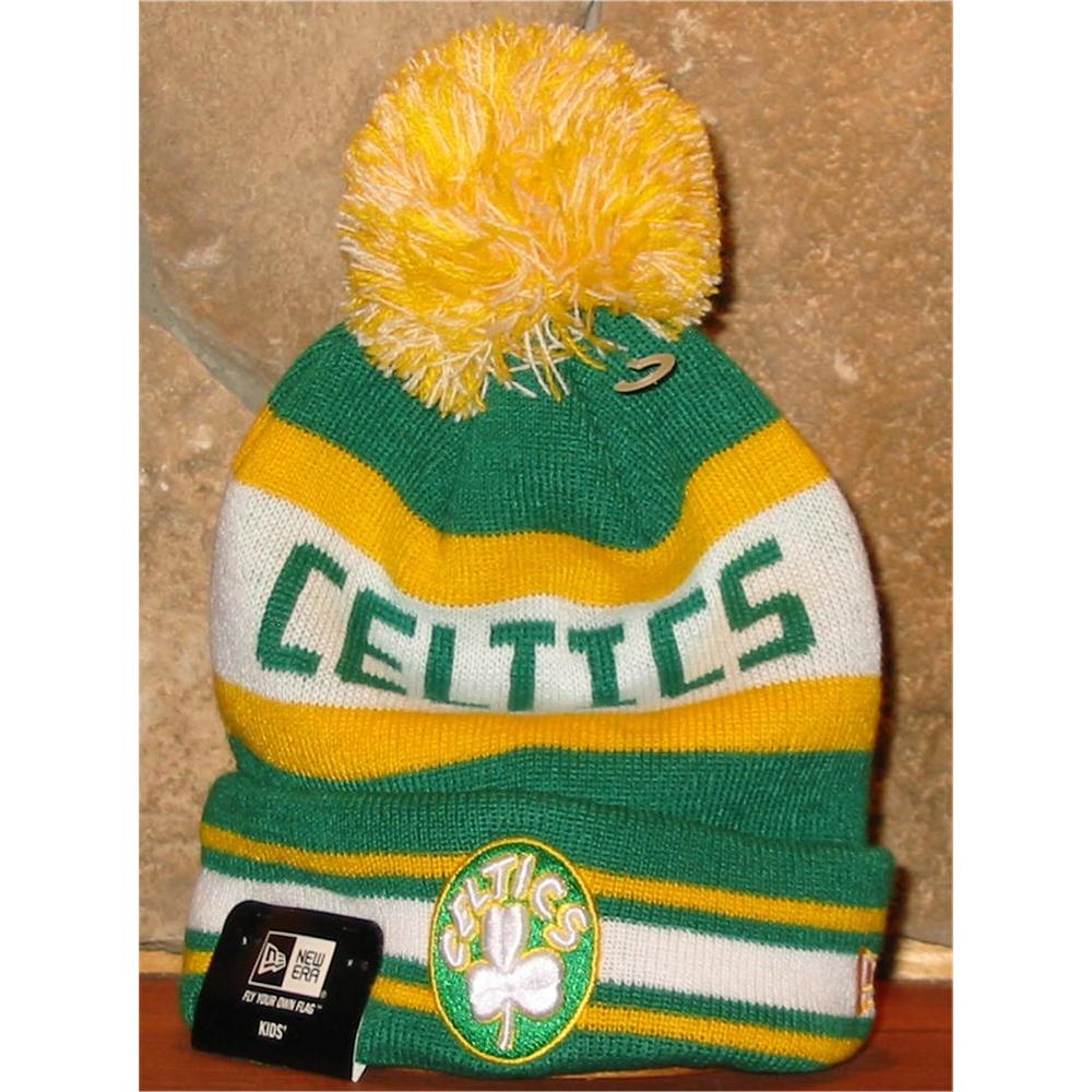 Youth Kids Boston Celtics Nba Basketball Knit Toque Winter Hat New