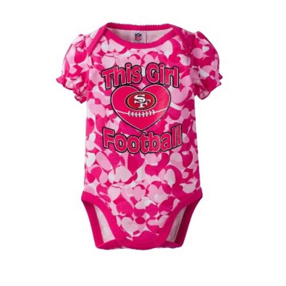 Gerber Baby Girl Nfl San Francisco 49ers Pink Camo Onesie Size 18m