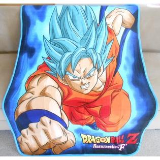 Funimation New Dragonball Z Goku Super Saiyan Blue Hair Plush Throw Blanket Dragon Ball Z