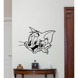 Tom And Jerry Wall Decal Cartoon Vinyl Sticker Nursery Decor Art