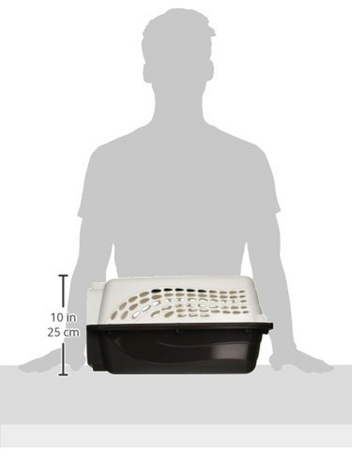 Petmate Two Door Top Load 19 Pearl White Coffee Ground