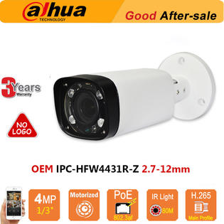 Dahua Security Ip Camera 4mp Hd Ip Ir 80m Poe Zoom Oem Ipc Hfw4431r Z 2 7 12mm