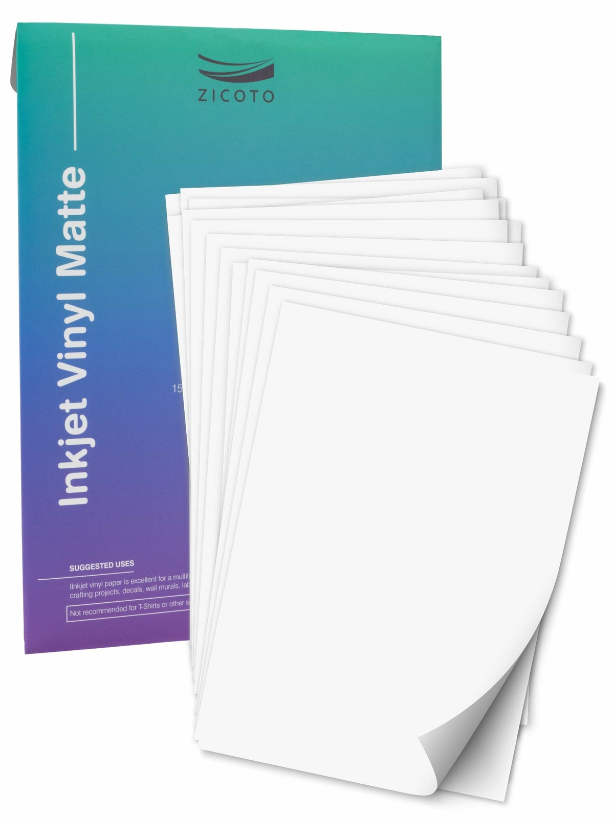 Amazon Com Craftables Matte White Vinyl Roll Permanent Adhesive Glossy Waterproof 12 X 10 For Crafts Cricut Silhouette Expressions Cameo Decal Signs Stickers Arts Crafts Sewing