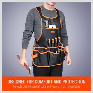 HORUSDY 16 Pocket Woodworking Apron Work For Men HORUSDY 16 Pocket Woodworking Apron Work For Men