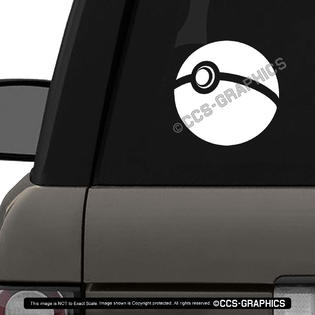 Oracal Pokemon Go Pokeball Vinyl Decal Car Window Wall Sticker 4 Sizes 8 Pokemon