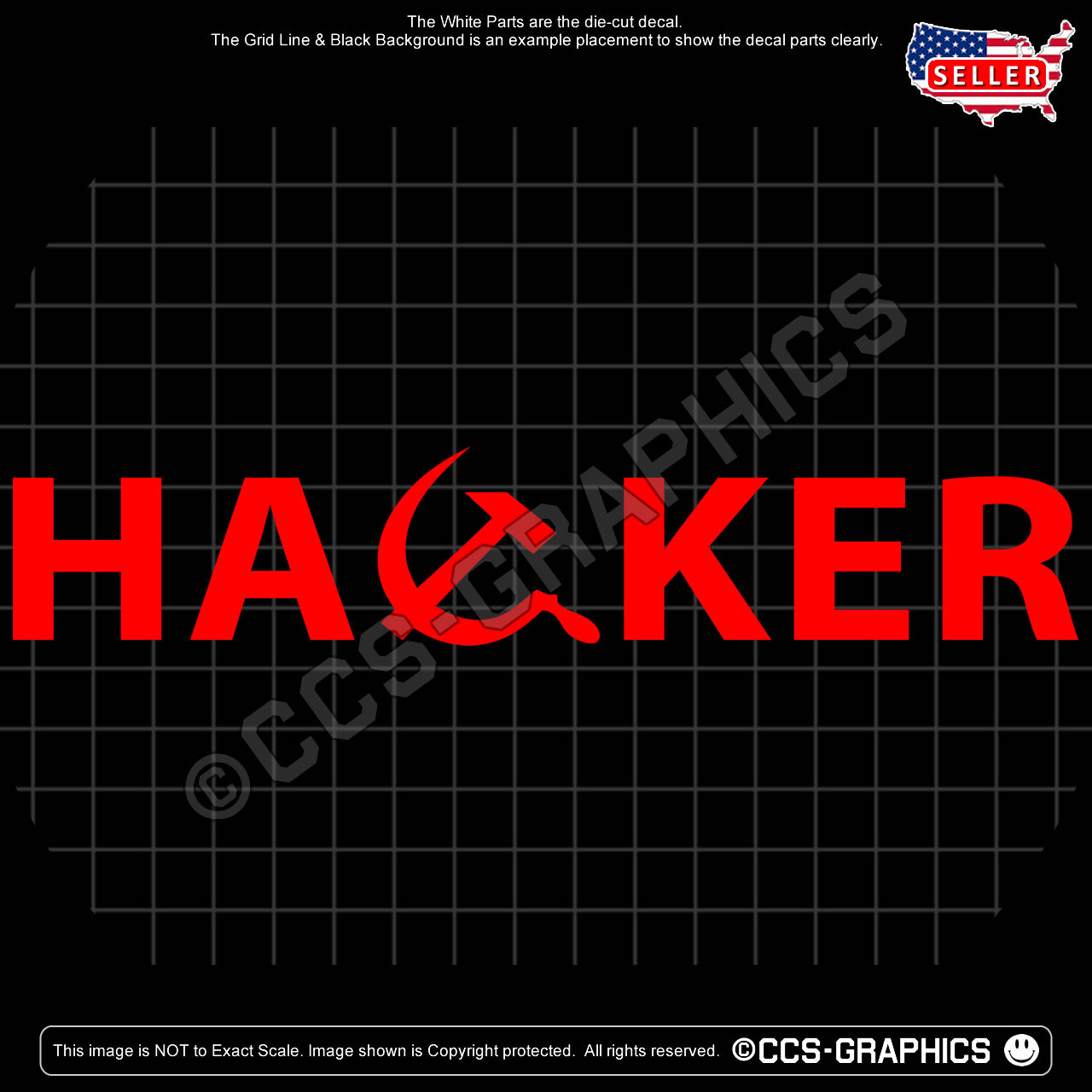 Oracal Russian Hacker Die Cut Decal Sticker Trump Russia Deplorable Hacktivist Gamer