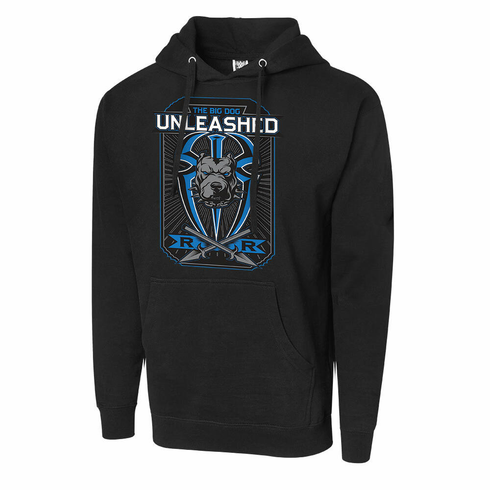 Official Wwe Authentic Roman Reigns The Big Dog Unleashed Pullover Hoodie
