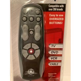 General Electric Ge Universal Remote Control 3 Devices 350 Brands Rm24948