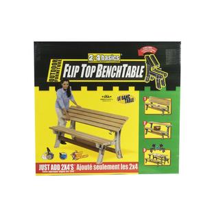 2 x 4 basics 90110 flip top bench table kit 2x4 outdoor