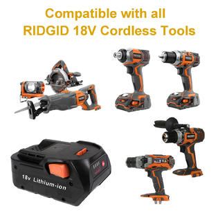 Flagpower 2pack For Ridgid R840085 18v 4 0ah Hyper Li Ion Battery R840087 R840086 R840083