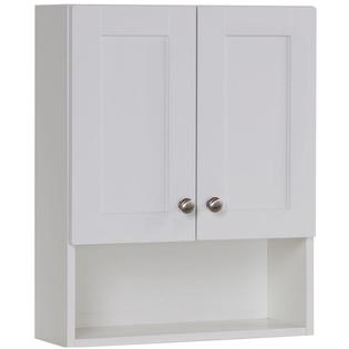 Bathroom Wall Cabinet Storage Space Adjustable Shelf Wood Over