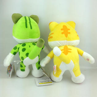 Nintendo 2x Super Mario 3d World Cat Form Mario Luigi Yellow Green