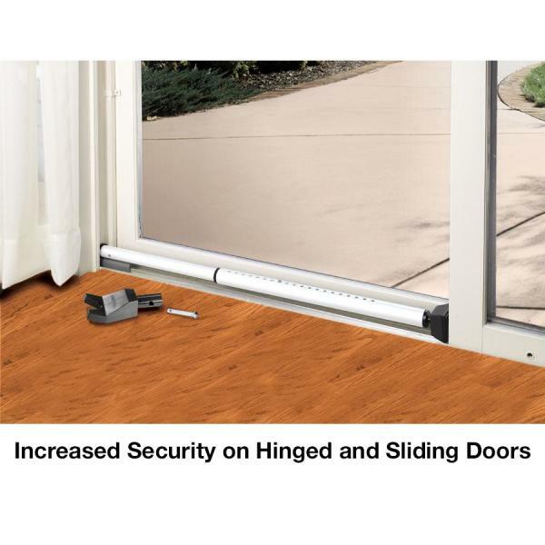 Door Security Bar Adjustable Home Reinforcement Jam Stop Brace