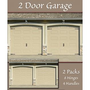Garage Door Hinges Premium Black Magnetic Decorative Handles