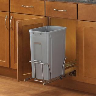 82699 Pull Out Trash Can Platinum Kitchen Under Sink In Cabinet