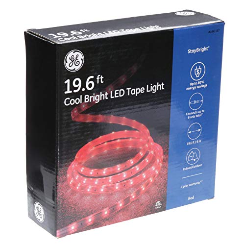 GE StayBright 240-Count 19.6-ft Constant Multicolor Integrated Led Plug-in Christmas Rope Lights Clear Tubing 82159LO