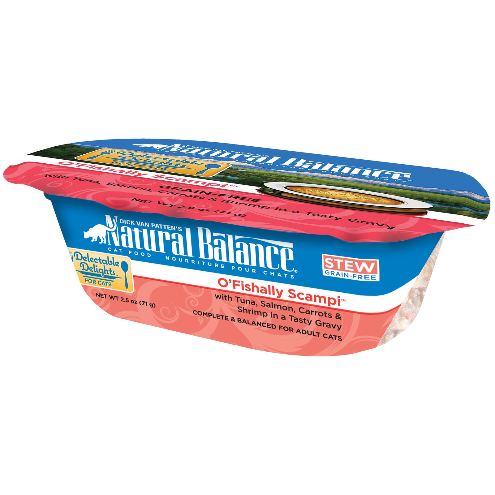 Natural Balance Delectable Delights Grain Free Wet Cat Food Stew O Fishally