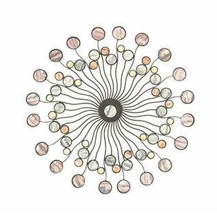 Deco 79 13533 Metal Wall Modern Iron Starburst Wall Decor 27 27