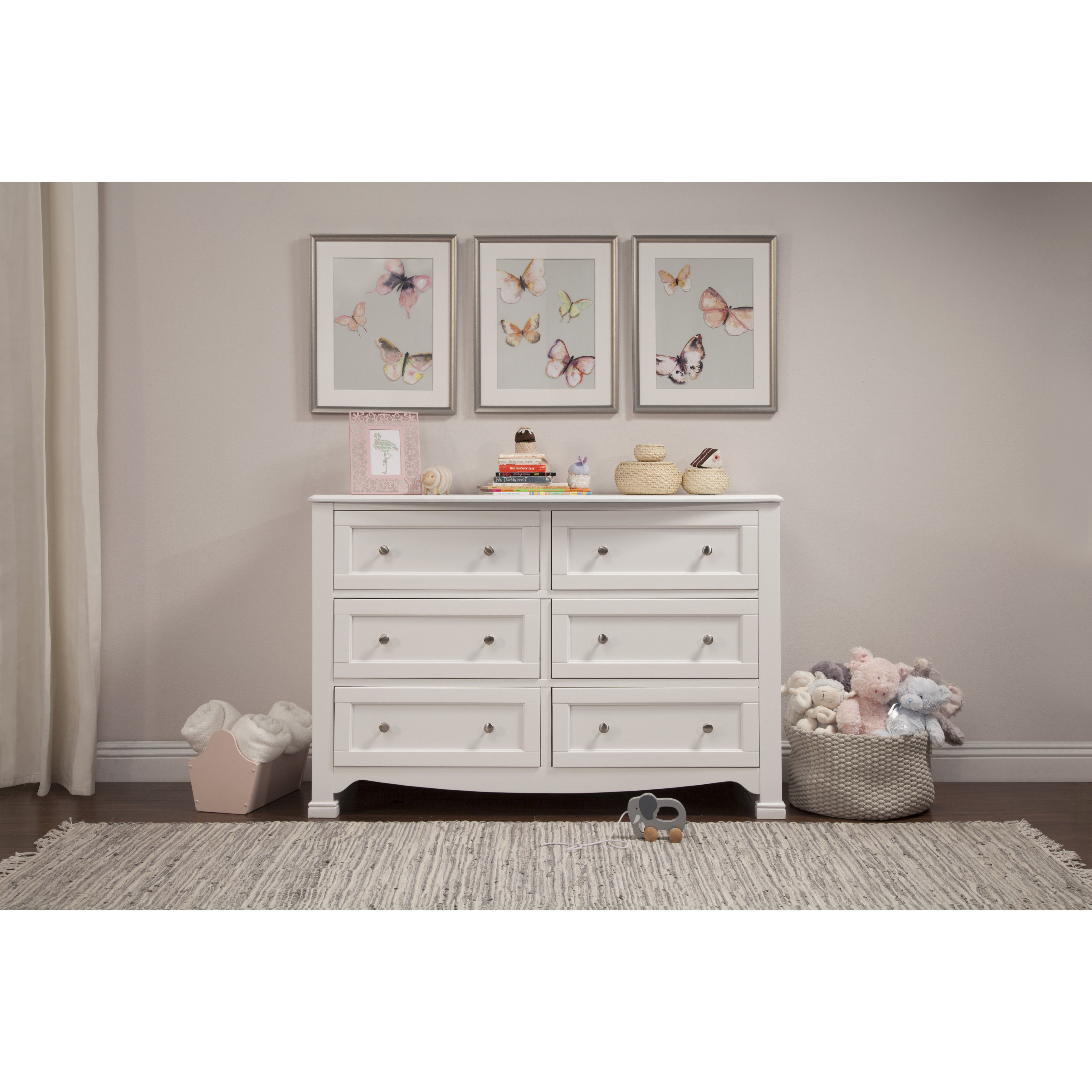 Baby Mod Davinci Kalani 6 Drawer Double Wide Dresser Kd