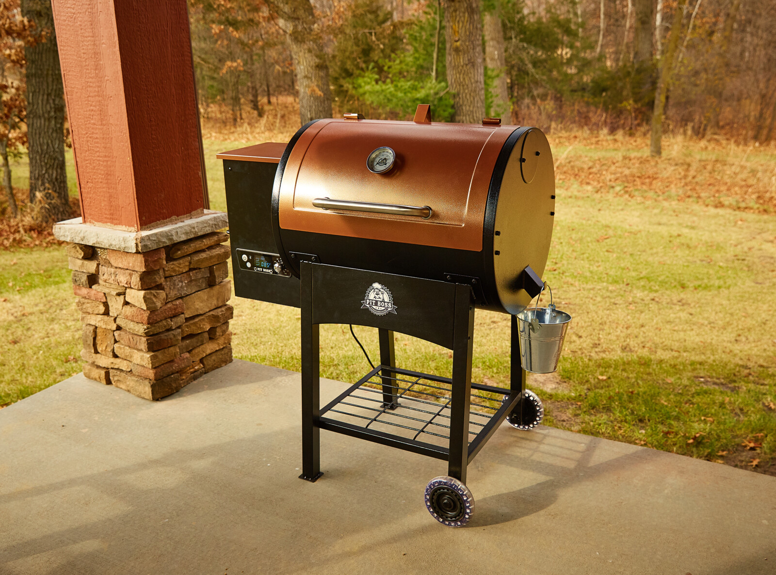 Grill Pellet Pit Boss Classic 700 Sq In Wood Fired Flame Broiler Bbq Smoker