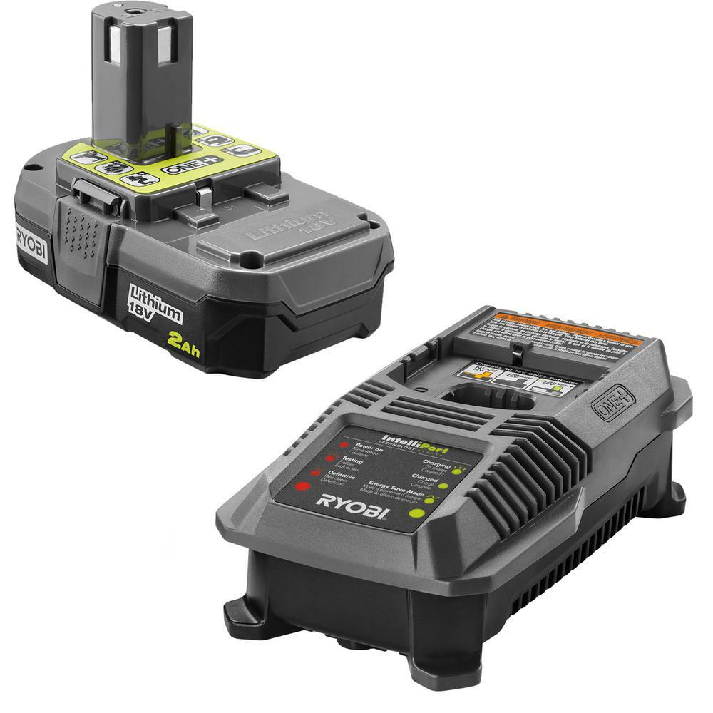 Ryobi Ryobi Cordless String Trimmer 18 Volt Lithium Ion Electric Battery Charger