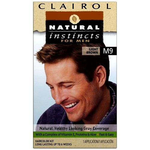 Clairol Natural Instincts For Men Hair Color Light Brown M9 New