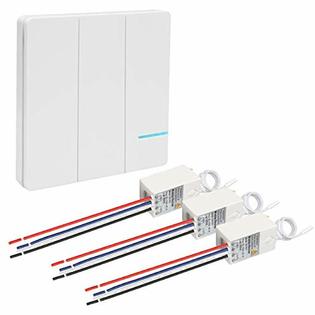 Gbgs 3 Way Remote Wireless Light Switch Receiver Kit