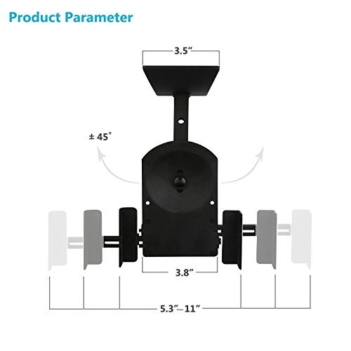 Wali Swm201 Universal Dual Side Clamping Bookshelf Speaker Wall