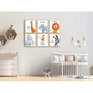 Throwback Traits Safari Baby Animals Baby Nursery Decor Baby
